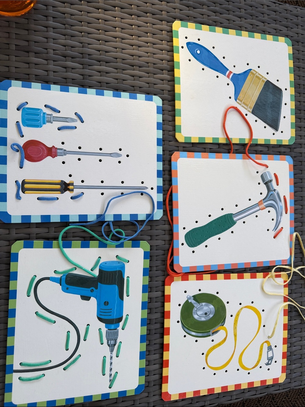 Kids Tool Lacing Boards - Multicolor Set